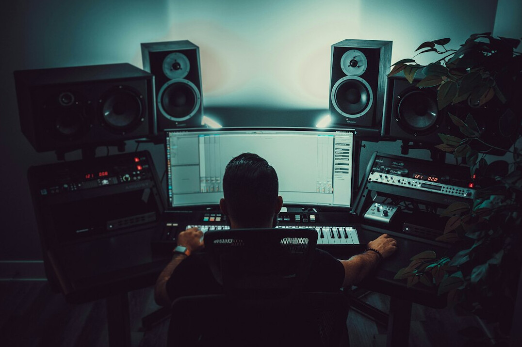 bandoneon player in studio
